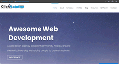 Desktop Screenshot of click2solution.com